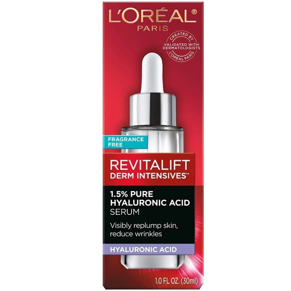 L'Oreal Paris Revitalift 1.5% Pure Hyaluronic Acid Serum, Hydrate Acid,1.7 FL OZ